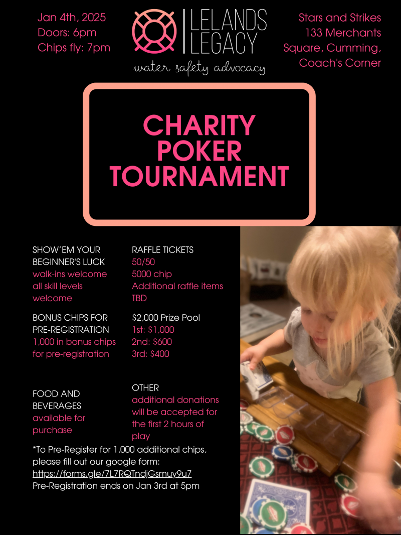 Leland's Legacy Fundraiser Tournament - Stars and Strikes at 5thstreetpoker.com